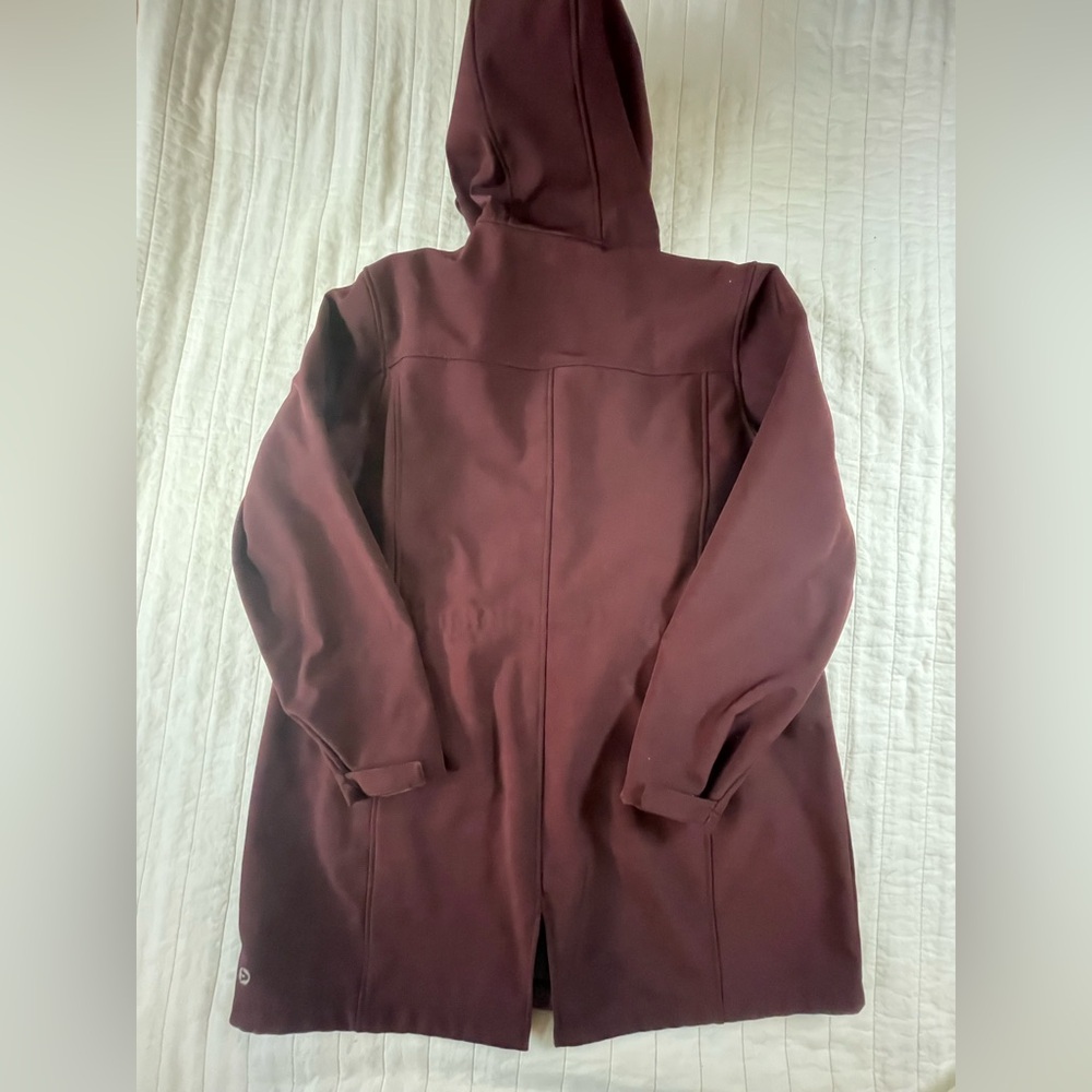 Outdoor Ventures Fleece Lined Women's Burgundy Hooded Coat XXL - Picture 7 of 11